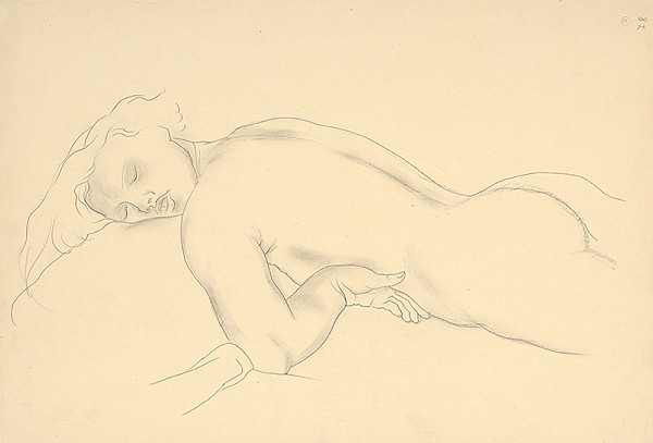 Mikuláš Galanda – Ležiaci akt 