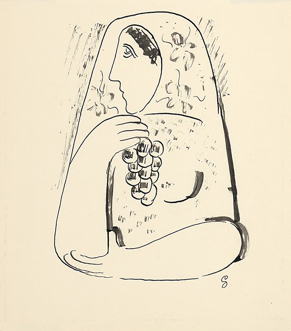 Mikuláš Galanda – Žena s hroznom 