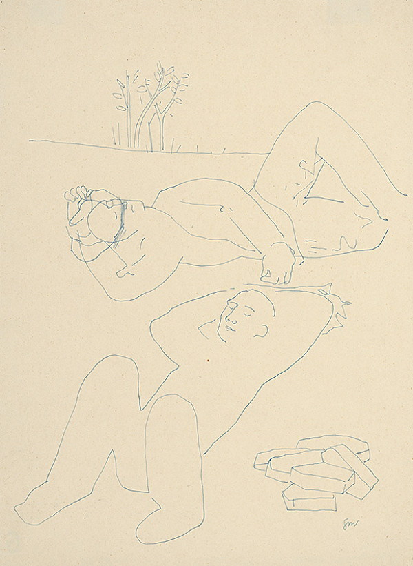 Mikuláš Galanda – Odpočívajúci I. 