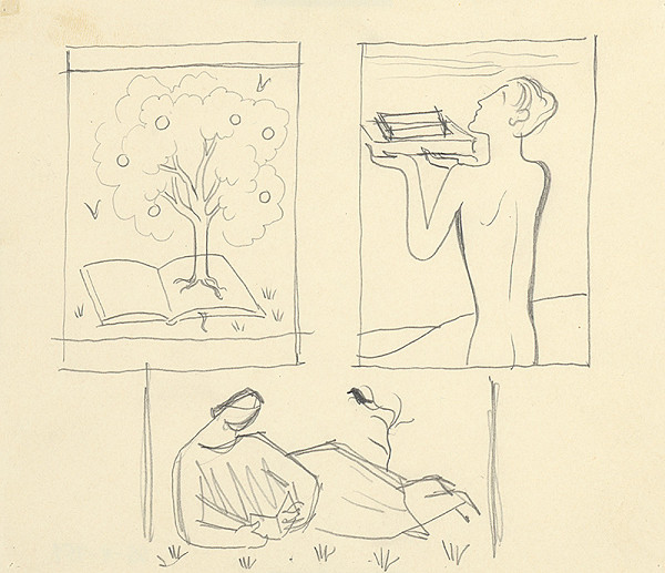 Mikuláš Galanda – Tri návrhy na ex libris 