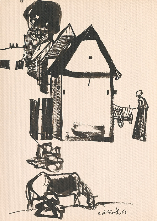 Vincent Hložník – Kresba z Oravy I. 