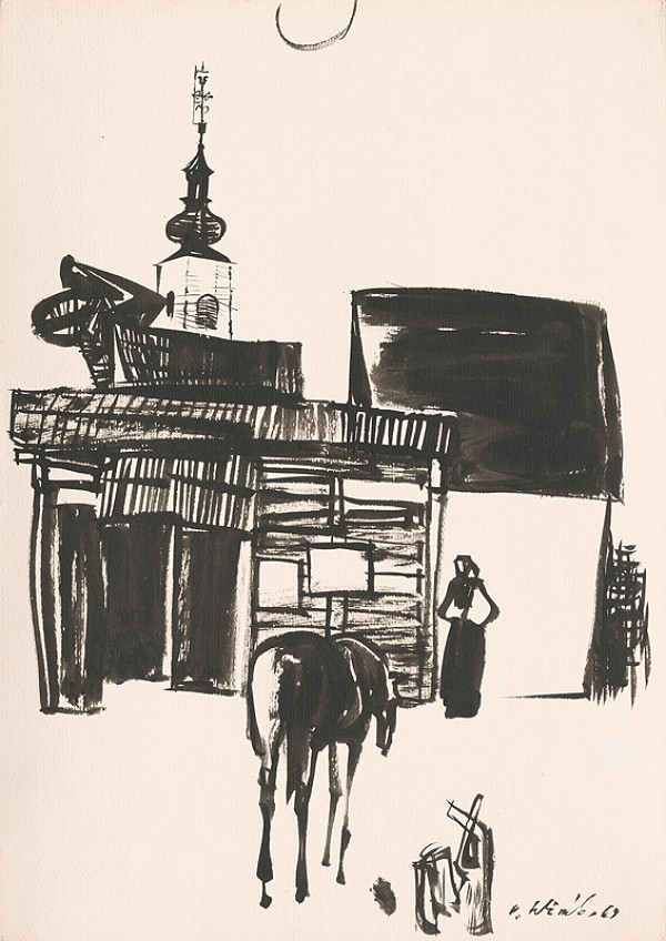 Vincent Hložník – Kresba z Oravy III. 