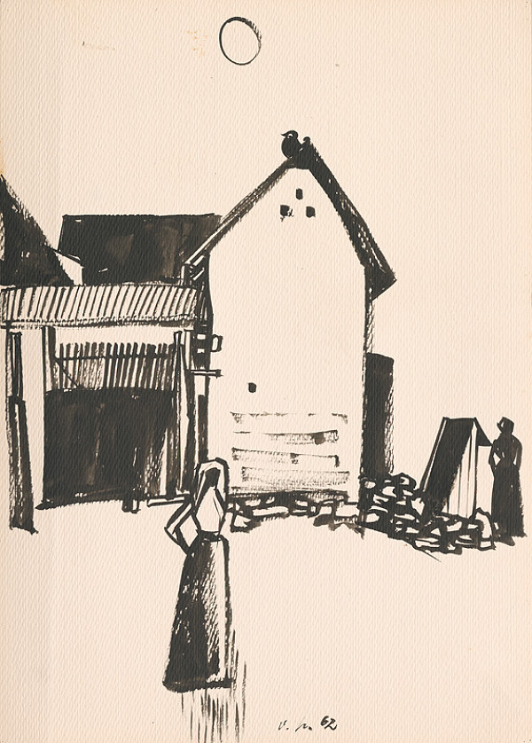 Vincent Hložník – Kresba z Oravy V. 