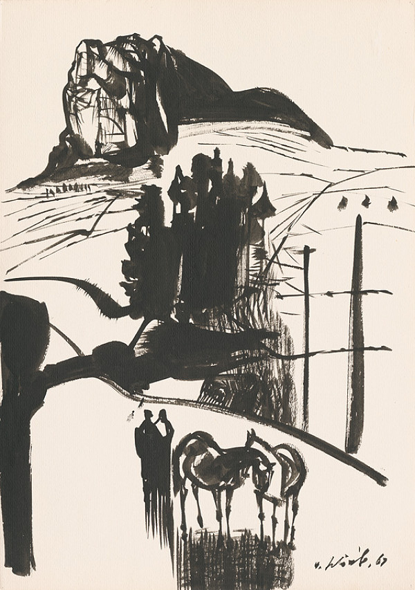 Vincent Hložník – Kresba z Oravy IX. 