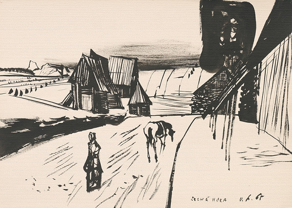 Vincent Hložník – Kresba z Oravy XII. 
