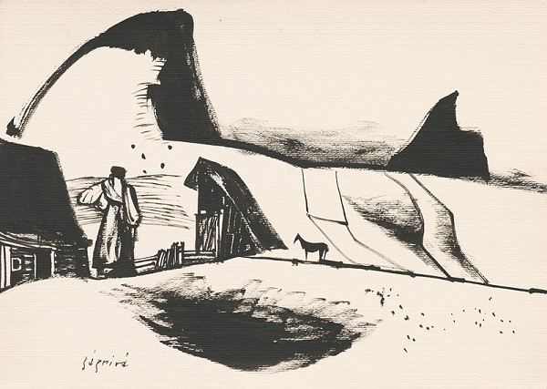 Vincent Hložník – Kresba z Oravy XIII. 