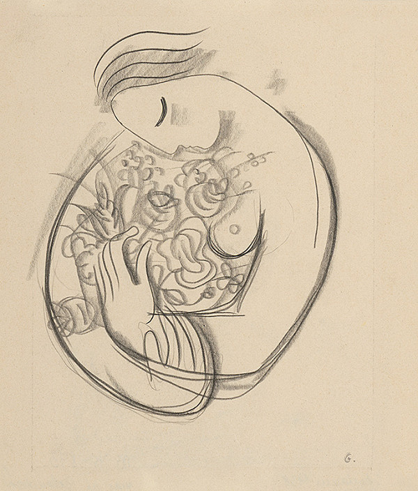 Mikuláš Galanda – Dievča s kvetmi v náručí 