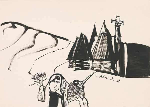 Vincent Hložník – Kresba z Oravy XVII. 