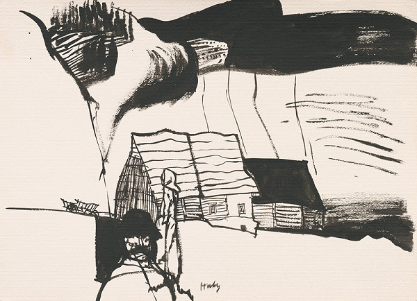 Vincent Hložník – Kresba z Oravy XIX. 