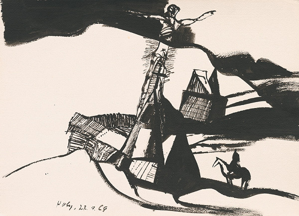 Vincent Hložník – Kresba z Oravy XXI. 