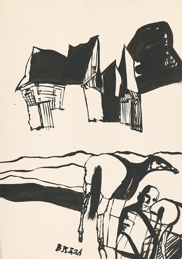 Vincent Hložník – Kresba z Oravy XXIII. 