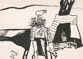 Vincent Hložník – Kresba z Oravy XXXIII. 