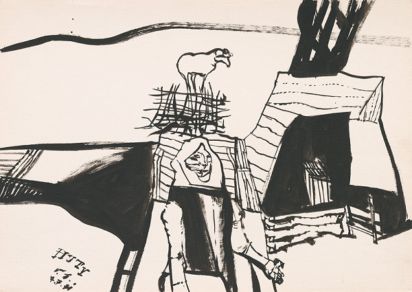 Vincent Hložník – Kresba z Oravy XXXIII.