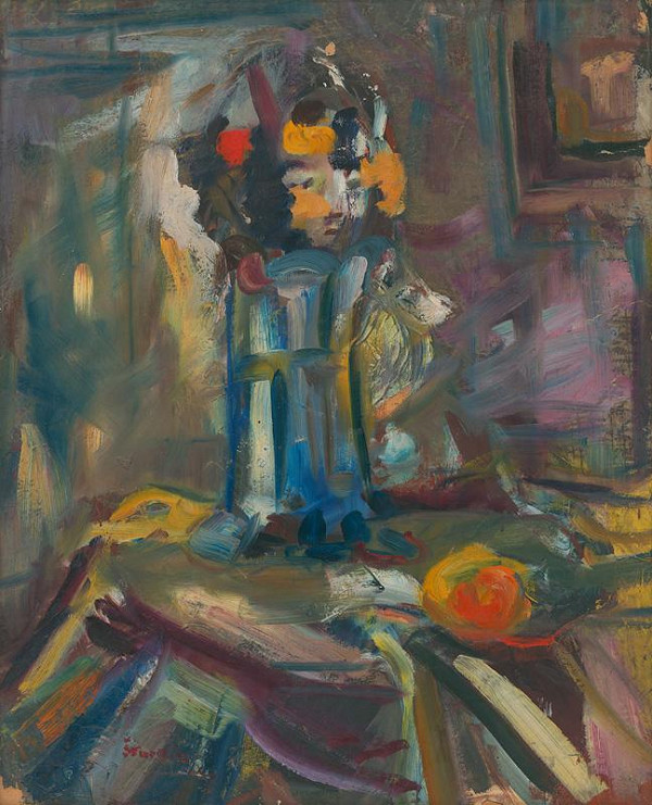 Jozef Šturdík – Zátišie s jablkom 