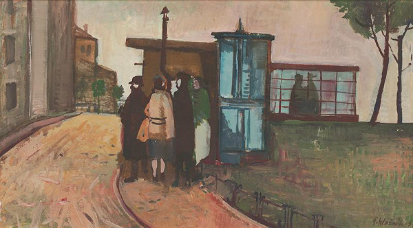 Ferdinand Hložník – Na autobusovej zastávke 