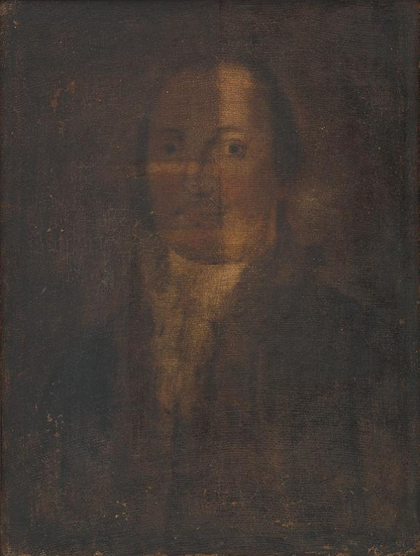 Neznámy autor – Portrét muža s bielou mašlou 