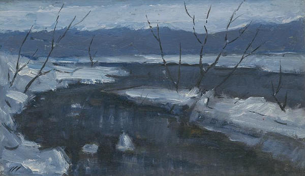 Vojtech Mensatoris – Zasnežený Váh 