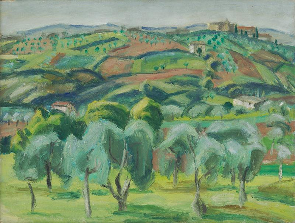 Ernest Zmeták – Krajina z okolia Sieny 