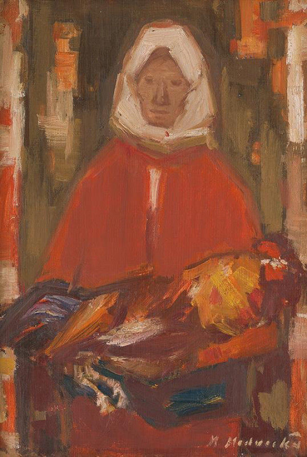 Mária Medvecká – Štúdia k Žene s kohútom 