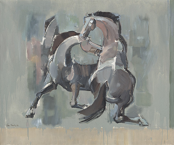 Ján Ilavský – Zápas koní II. 