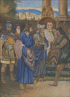 Neznámy slovenský maliar – 1. zastavenie Krížovej cesty: Ježiš je odsúdený na smrť 