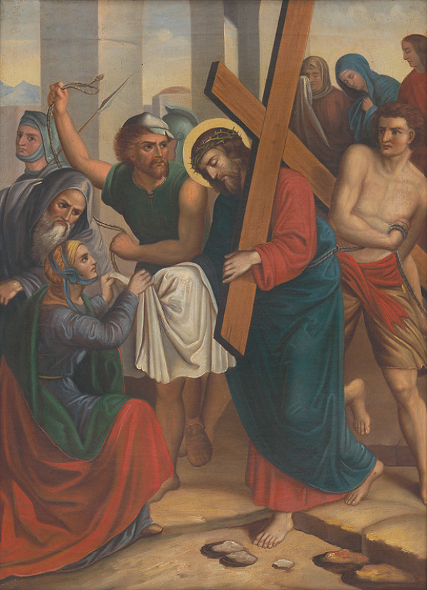 Neznámy slovenský maliar, Josef Führich – 6. zastavenie Krížovej cesty: Veronika podáva Ježišovi šatku 