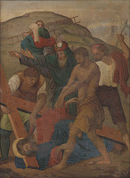 Neznámy slovenský maliar, Josef Führich – 9. zastavenie Krížovej cesty: Ježiš tretí krát padá pod krížom 