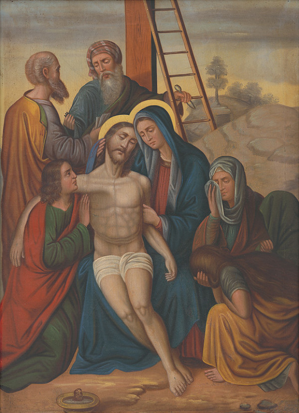 Neznámy slovenský maliar, Josef Führich – 13. zastavenie Krížovej cesty: Ježiša snímajú z kríža 