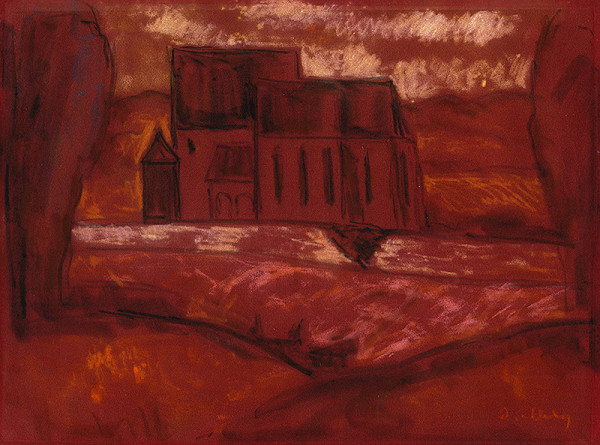 Janko Alexy – Podvečer pri kostole v Sv. Jure 