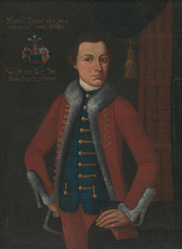 Slovenský maliar z 2. polovice 18. storočia – Portrét Mateja Zmeškala 