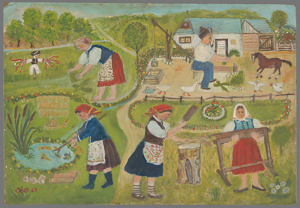 Mária Hollá – Spracovanie ľanu 