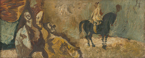 Vincent Hložník – Traja a jazdkyňa 