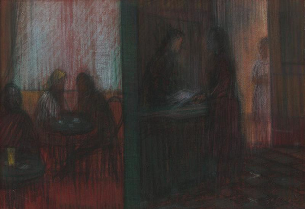 Ján Želibský – V kaviarni I 