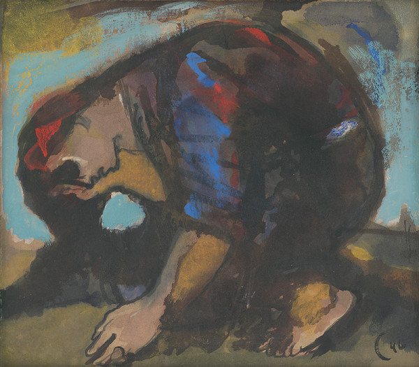 Štefan Cpin – Kľačiaca žena 