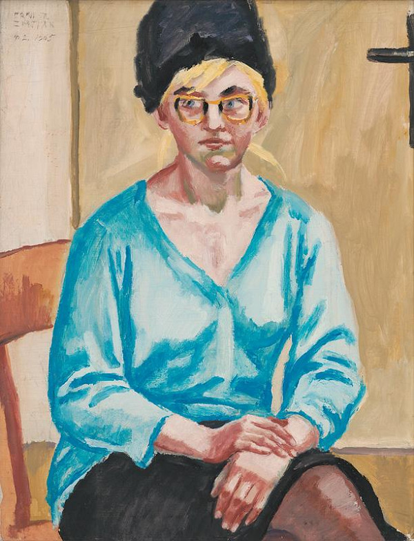 Ernest Zmeták – Portrét dievčaťa -štúdia portrétu K.Š. 