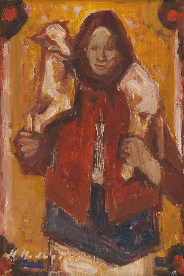 Mária Medvecká – Žena s jahniatkom 