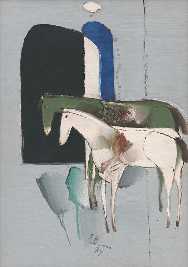 Ferdinand Hložník – Dva koníky 