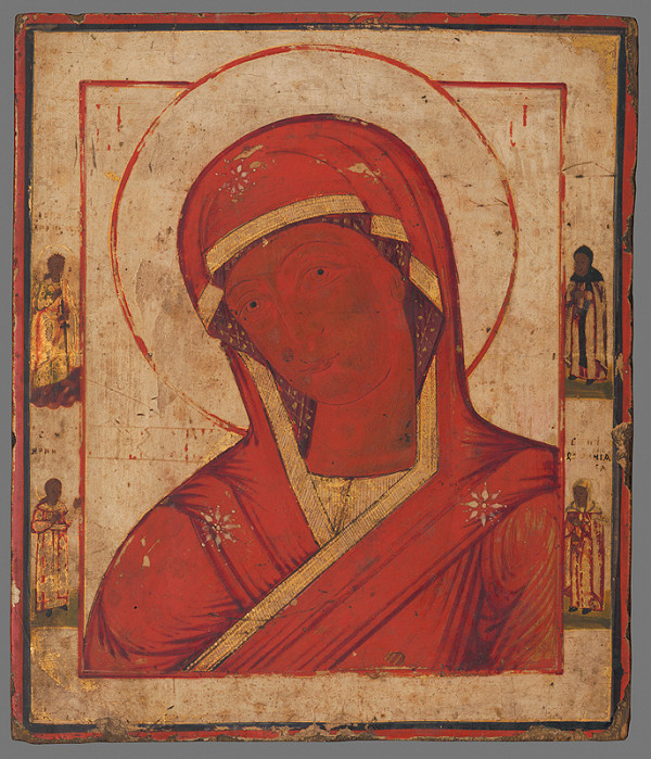 Ruský ikonový maliar z 18. storočia – Bohorodička 