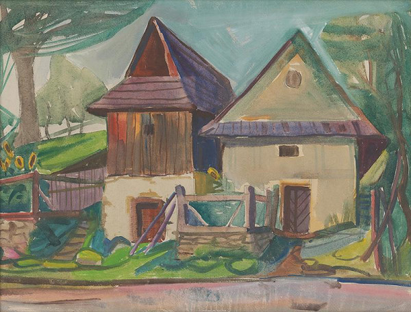 Bedrich Hoffstädter – Oravská dedina 