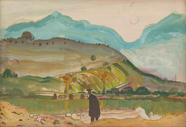 Miloš Alexander Bazovský – Postava pri rieke 