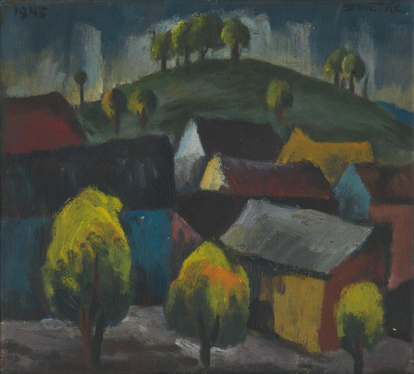 Ernest Zmeták – Motív zo starej Bratislavy 