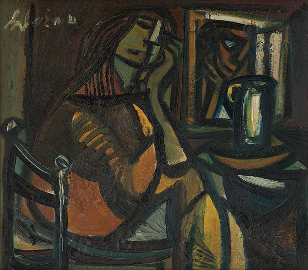 Vincent Hložník – Sediaca žena 