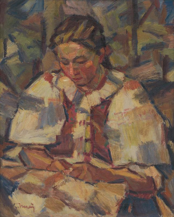 Gustáv Mallý – Žena v kroji 