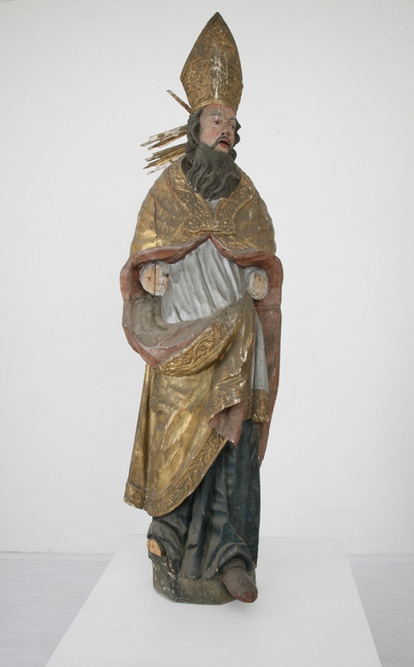 Slovenský rezbár z 2. polovice 18. storočia – Sv. Quiriacus - jeruzalemský biskup 