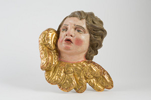 Neznámy autor – Hlava anjela s krídlami 