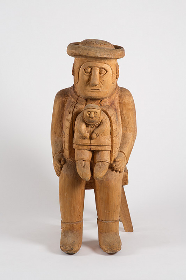 Štefan Siváň st. – Sediaci chlap s dieťaťom 