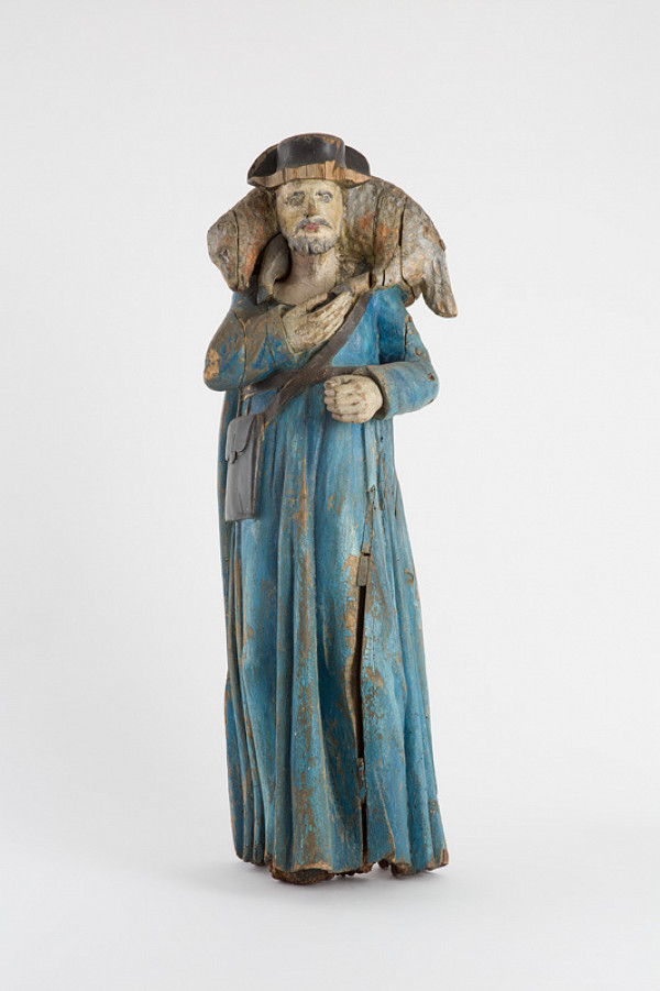 Slovenský ľudový rezbár z 19. storočia – Sv. Vendelín 