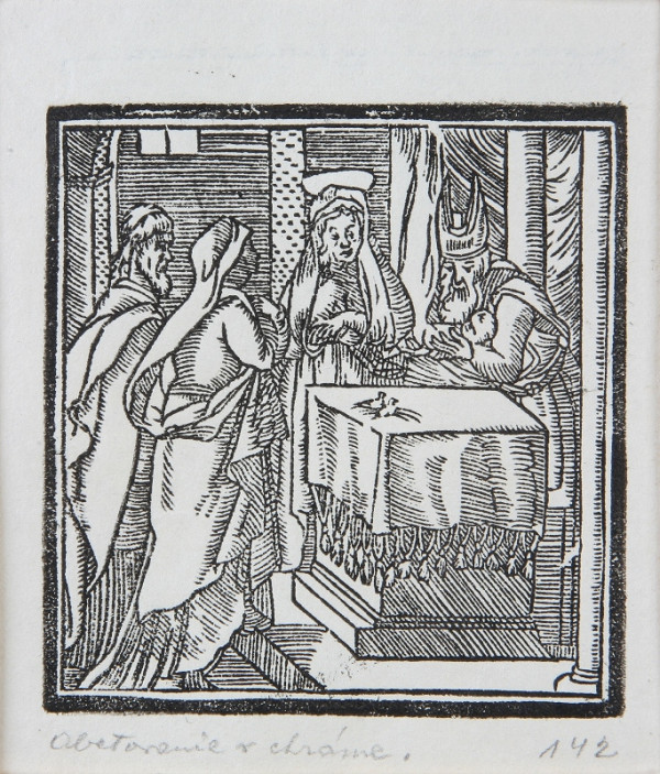 Neznámy autor – Obetovanie v chráme 