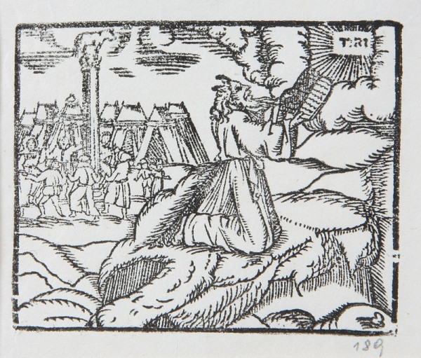 Neznámy autor – Mojžiš prijíma desatoro 