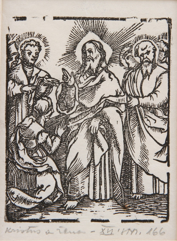 Neznámy autor – Kristus a cudzoložná žena 